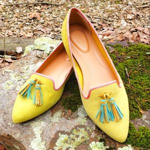 Hushpuppies Bounce Spring Tassel Loafers U.S. sz 9.5/EUR 41.5 - green/pink/blue